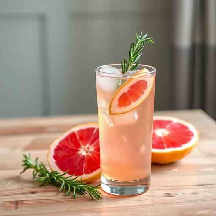 Homemade Pink Grapefruit Sparkling Drink - Refreshing & Healthy